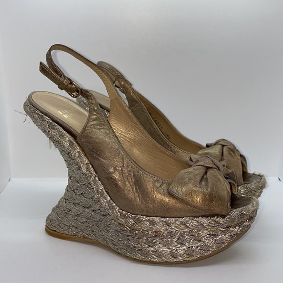 Stuart Weitzman Metallic Espadrilles - Picture 5 of 7